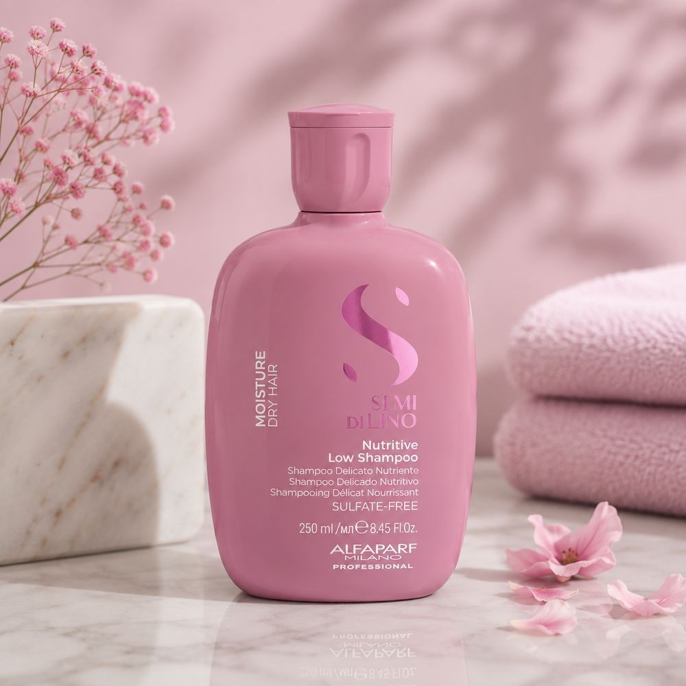 Питательный шампунь для увлажнения сухих волос Alfaparf Milano Semi di Lino Moisture 250 мл 3129751996 фото