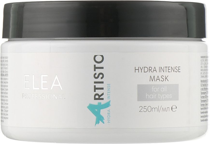 Інтенсивно зволожувальна маска для сухого волосся - Elea Professional Artisto Hydra Intense Mask 250ml 2058322 фото