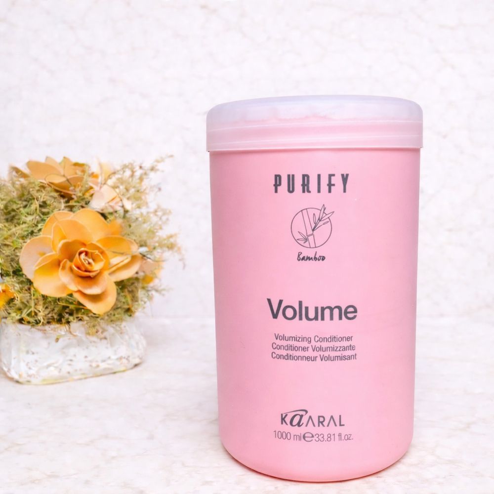 Крем-кондиціонер для тонкого волосся з екстрактом бамбука Kaaral Purify Volume Conditioner, 1000 мл 1810431578 фото