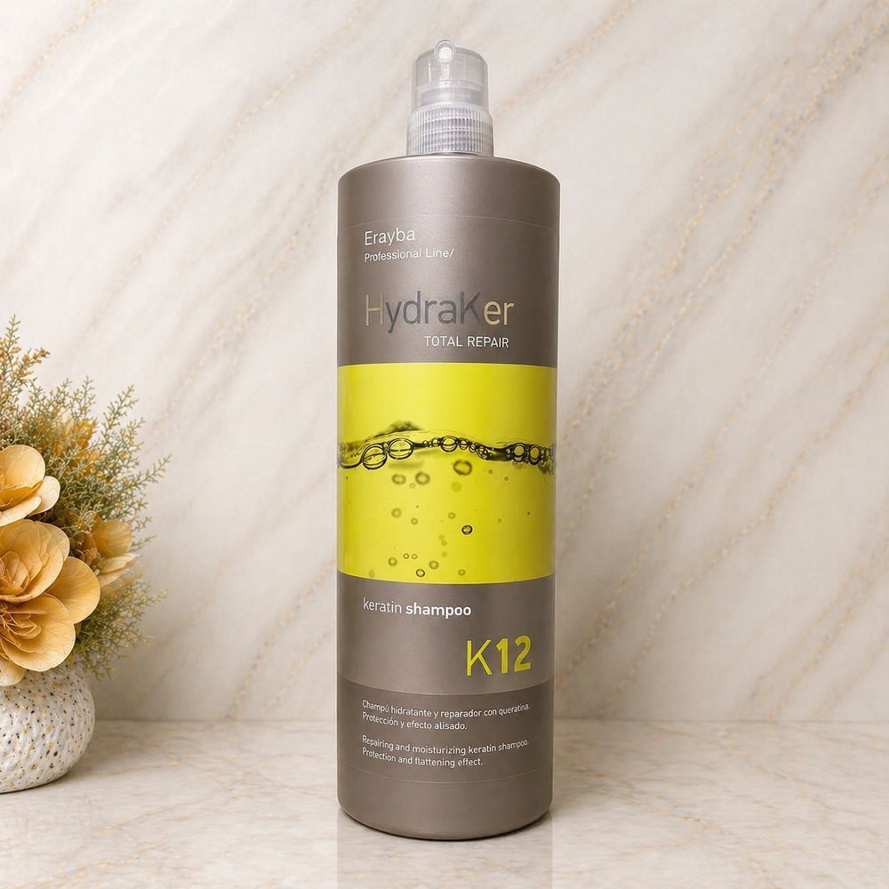 Кератиновый шампунь без сульфатов Erayba HydraKer K12 Keratin Shampoo 1000 мл 2603710875 фото