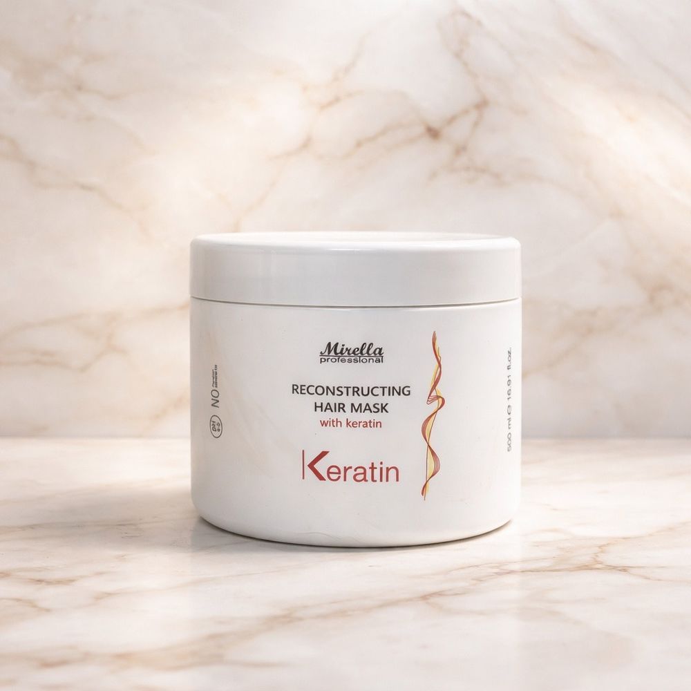 Маска для реконструкції волосся з кератином Mirella Professional Reconstructing Hair Mask with keratin,500 мл 1699789094 фото