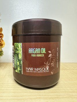 Маска для сухого та жорсткого волосся з протеїнами та кератином Bingo Hair Cosmetic Morocco Argan Oil, 500 мл 2666403999 фото