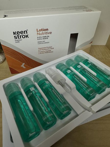 Лосьйон для волосся з живильними оліями HAIR OIL LOTION NUTRITIVE Keen Strok, 12&times;12 мл (1 шт) 2666361033 фото