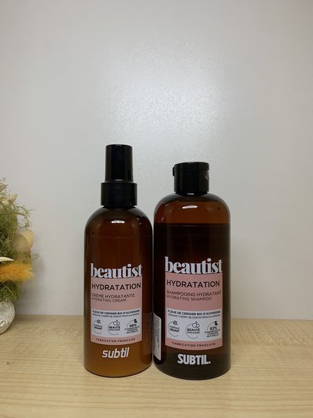Веганський зволожуючий набір для волосся Subtil Beautist Hydration шампунь(300 мл + крем для волосся 200мл) 2666418627 фото