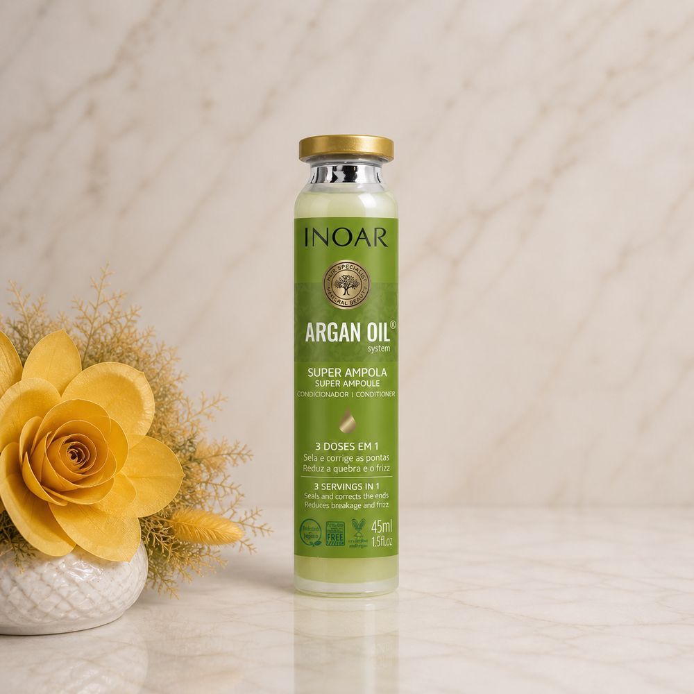 Ампула-интенсив для восстановления и блеска волос Inoar Argan Oil Ampola 45 мл 2600701251 фото