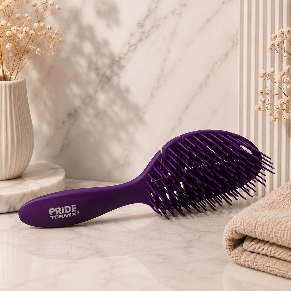 Антистатична щітка для розплутування волосся фіолетова Termix Antistatic Detangling Hair Brush Фіолетовий 3163901917 фото