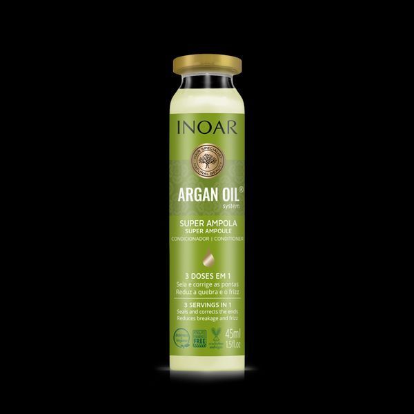 Ампула-інтенсив для відновлення та блиску волосся Inoar Argan Oil Ampola, 45 мл 2600701251 фото