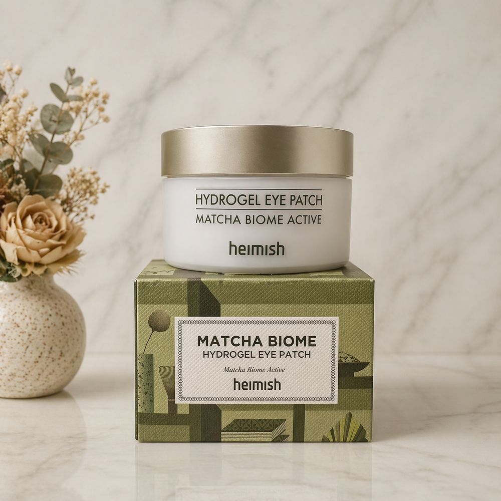 Успокаивающие гидрогелевые патчи под глаза с зеленым чаем HEIMISH Matcha Biome Hydrogel Eye Patch 60шт 2350081521 фото