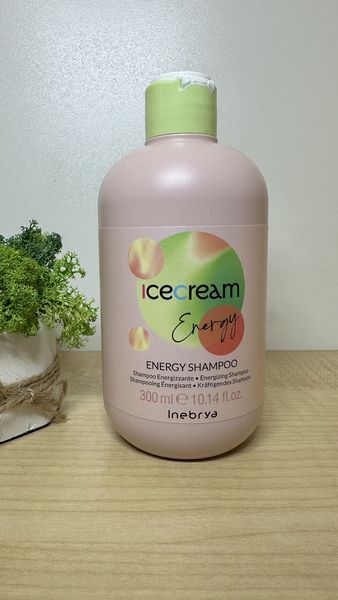 Тонізуючий шампунь для догляду за волоссям Inebrya Ice Cream Energy Shampoo, 300 мл 1125395189 фото