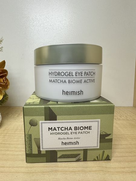 Заспокійливі гідрогелеві патчі під очі із зеленим чаєм HEIMISH Matcha Biome Hydrogel Eye Patch 60шт 2350081521 фото