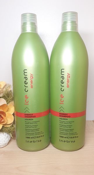 Тонізуючий шампунь проти випадіння волосся Inebrya Ice Cream Energy Shampoo 1000ml 1125395190 фото