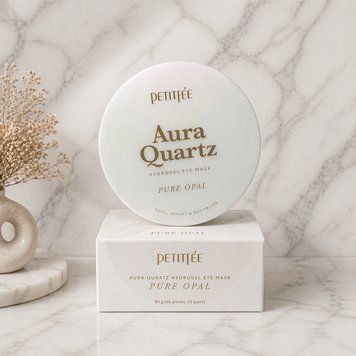 Гідрогелеві патчі для очей з протеїнами перлів і пудрою опала PETITFEE Aura Quartz Hydrogel Eye Mask Pure Opal 40шт. 2368396147 фото