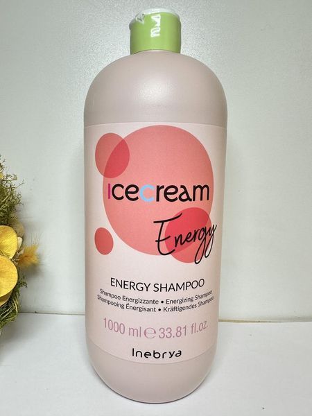 Тонізуючий шампунь проти випадіння волосся Inebrya Ice Cream Energy Shampoo 1000ml 1125395190 фото