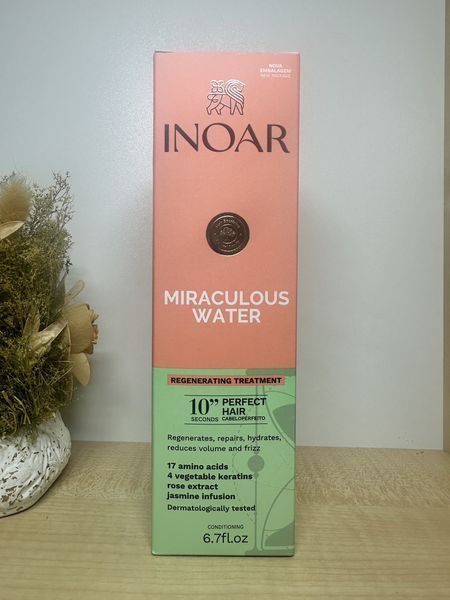 Аминокислотный спрей для восстановления волос, Spray Regenerador em 10 segundos Agua Milagrosa Inoar - 200ml 2600701286 фото