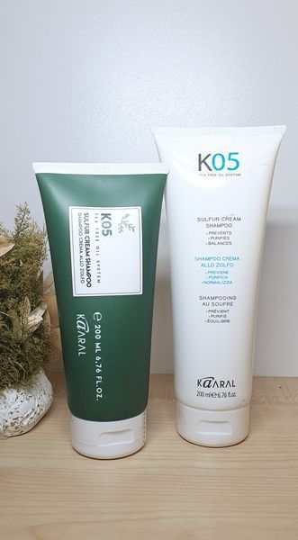 Специализированный треххологический крем-шампунь на основе серы Kaaral K05 Shampoo, 200 мл 1125396166 фото