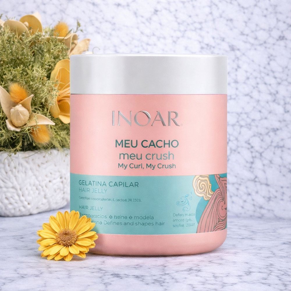 Гель для укладки локонов Gelatina capilar Meu Cacho Meu Crush Inoar, 500g 2600701280 фото