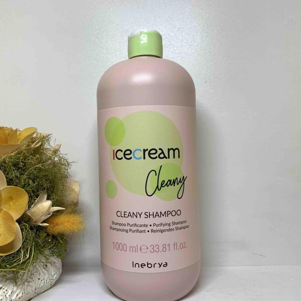Шампунь для жирной кожи головы и волос, склонных к перхоти Inebrya Cleany Shampoo, 1000 мл 1738095076 фото