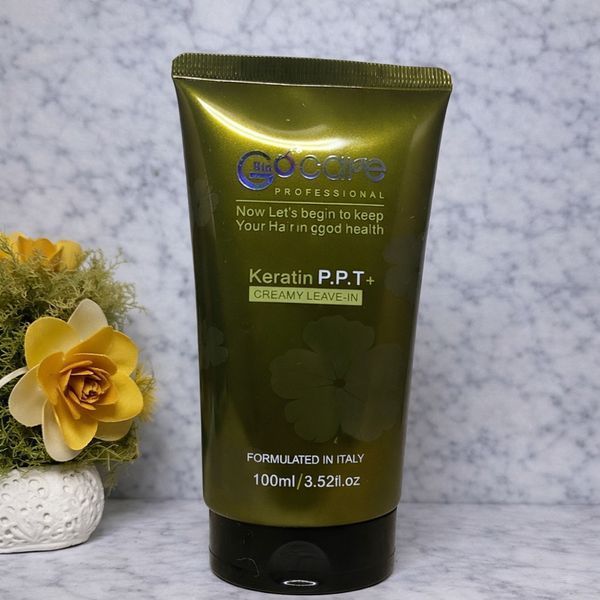 Несмываемый крем для волос с кератином Bingo Hair Cosmetic GoCare Keratin P.P.T+ Creamy Leave-in, 100 мл 2545424077 фото